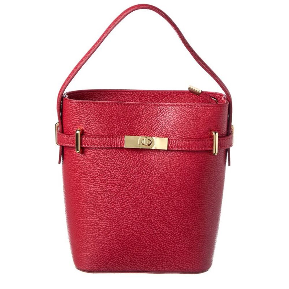 Isabella Rossetti Chiara Leather Handbag, Red